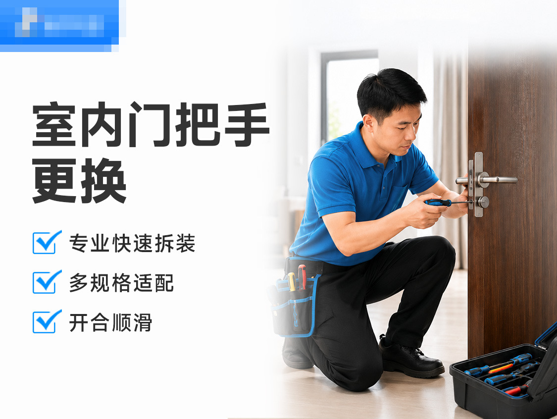 更换室内门普通把手(不含配件)服务封面图